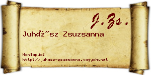 Juhász Zsuzsanna névjegykártya